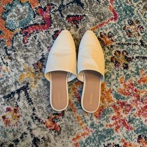 Cream Mules / Slip-Ons